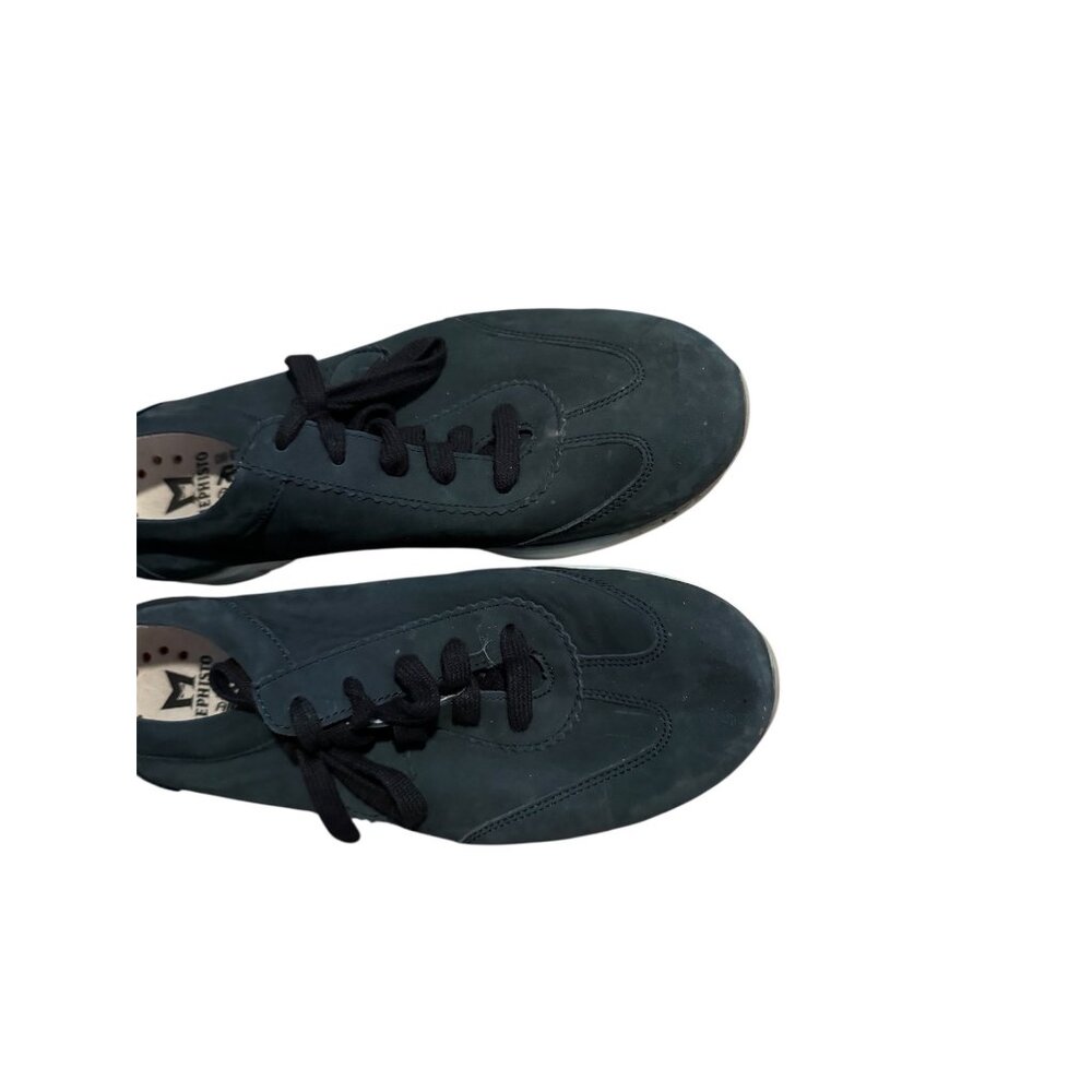 Mephisto Blue Leather Sneakers Women’s 7.5 - Picture 3 of 8